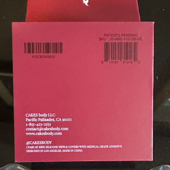 Sticky Cakes triangles Body Bra Inserts with Pink Pouch - Picture 3 of 4